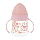 Suavinex Biberón Silicona Entrena Asas Rosa Estampado +4M 150 ml 157989