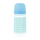 Suavinex Biberón Silicona Azul Trenzado Clásico 0-6M 270ml 198552