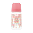 Suavinex Biberón Silicona Rosa Trenzado Clásico 0-6M 270ml 198552