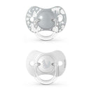 Suavinex Chupete Silicona Fisiológico Sx Gris Zorro 0-6M 2 Unidades 199248