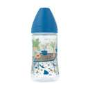 Suavinex Biberón Látex Anatómico T.1 M Azul Estampado 270 ml 156853