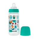 Suavinex Biberón Silicona Flujo Denso +6M Verde Picnic 360ml 193713