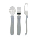 Twistshake Set Cubiertos +12M Gris