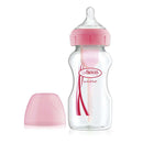 Dr. Browns Biberón Boca Ancha Rosa 270 ml