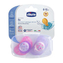 Chicco Chupete Caucho Physio Air Rosa 6-12M 2Unidades