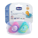 Chicco Chupete Caucho Physio Air Rosa +12M 2 Unidades
