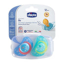 Chicco Chupete Caucho Physio Air Azul +12M 2 Unidades