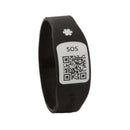 Pulsera Identificación Silincode Qr Negra T- M