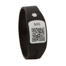 Pulsera Identificación Silincode Qr Negra T- L