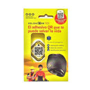 Adhesivo Casco Identificación Silincode Qr