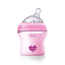 Chicco Biberón Silicona Natural Feeling Rosa +0M 150 ml