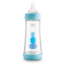 Chicco Biberón Silicona Perfect 5 Azul Flujo Rápido +4M 300 ml