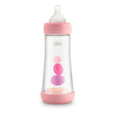Chicco Biberón Silicona Perfect 5 Rosa Flujo Rápido +4M 300 ml