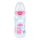 Nuk Biberón Silicona Flow Control Peppa Pig 6-18M 300 ml