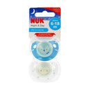 Nuk Chupete Silicona Noche & Día 6-18M 2 Unidades