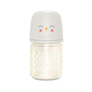 Suavinex Biberón Silicona Vidrio Beige Búho T.3 Posiciones 120 ml  170184
