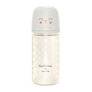 Suavinex Biberón Silicona Vidrio Beige Búho  T.3 Posiciones 240 ml 170185