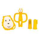 Matchstick Set Iniciación Mordedor Animal + Mordedor Plano + Cepillo Dientes León Amarillo Pack