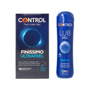 Control Kondomsutra Kit Verde 10 Finísimo Ultrafeel + Lubricante Nature