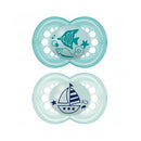 Mam Original Chupete Silicona Azul 2U 16M+