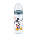 Nuk Biberón Mickey Gris Silicona Flow Control 6-18M 300 ml